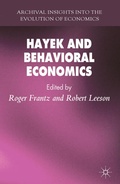 Bild: Hayek and Behavioral Economics - Palgrave Macmillan