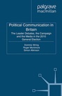 Cover: Political Communication in Britain - Palgrave Macmillan
