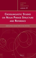 Cover: Crosslinguistic Studies on Noun Phrase Structure and Reference - Brill