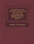 Cover: Kristallisieren Und Schmelzen - Nabu Press