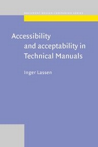Enlarge image Cover: Accessibility and Acceptability in Technical Manuals - John Benjamins Publishing Co