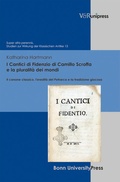 Cover: I Cantici di Fidenzio di Camillo Scroffa e la pluralit&agrave; dei mondi - V&R unipress