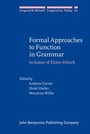Cover: Formal Approaches to Function in Grammar - John Benjamins Publishing Co