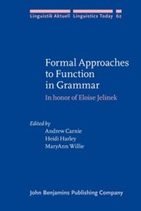 Enlarge image Cover: Formal Approaches to Function in Grammar - John Benjamins Publishing Co