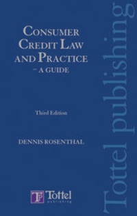 Abbildung von: Consumer Credit Law and Practice - Tottel Publishing