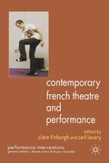 Cover: Contemporary French Theatre and Performance - Palgrave Macmillan