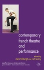 Cover: Contemporary French Theatre and Performance - Palgrave Macmillan
