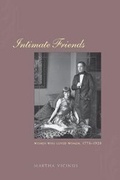 Cover: Intimate Friends - University of Chicago Press