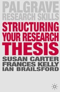 Cover: Structuring Your Research Thesis - Red Globe Press