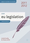 Cover: Core EU Legislation 2011-12 - Palgrave Macmillan