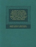 Cover: [A Collection of Articles, Injunctions, Canons, Orders, Ordinances and Constitutions Ecclesiastical; With Other Public Records of the Church of England, Chiefly in the Times of K. Edward VI, Queen Elizabeth, K. James and K. Charles I] - Nabu Press