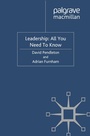 Cover: Leadership: All You Need To Know - Palgrave Macmillan