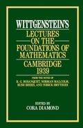 Cover: Wittgenstein`s Lectures on the Foundations of Mathematics, Cambridge, 1939 - University of Chicago Press