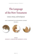 Cover: The Language of the New Testament - Brill