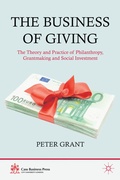 Cover: The Business of Giving - Palgrave Macmillan
