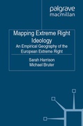 Cover: Mapping Extreme Right Ideology - Palgrave Macmillan