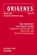 Cover: Die Homilien zum Buch Jesaja - De Gruyter