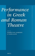 Cover: Performance in Greek and Roman Theatre - Brill