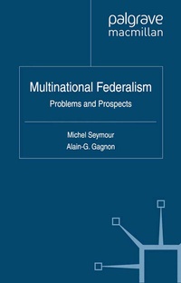 Enlarge image Cover: Multinational Federalism - Palgrave Macmillan