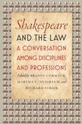 Cover: Shakespeare and the Law - University of Chicago Press