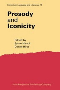 Enlarge image Cover: Prosody and Iconicity - John Benjamins Publishing Co