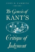 Cover: The Genesis of Kant's Critique of Judgment - University of Chicago Press