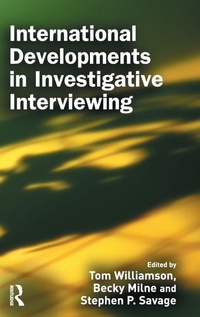 Enlarge image Cover: International Developments in Investigative Interviewing - Willan Publishing