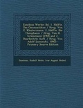 Cover: Eusebius Werke - Nabu Press