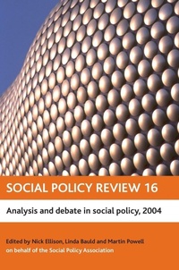 Enlarge image Cover: Social Policy Review 16 - Policy Press
