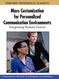 Cover: Mass Customization for Personalized Communication Environments - Information Science Reference