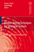 Cover: Modern Testing Techniques for Structural Systems - Springer