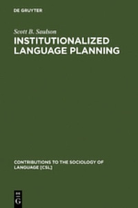 Abbildung von: Institutionalized Language Planning - De Gruyter Mouton