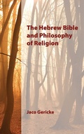 Cover: The Hebrew Bible and Philosophy of Religion - Society of Biblical Literature