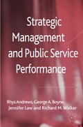 Cover: Strategic Management and Public Service Performance - Palgrave Macmillan