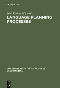 Abbildung von: Language Planning Processes - De Gruyter Mouton