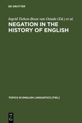 Cover: Negation in the History of English - De Gruyter Mouton