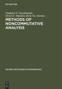 Abbildung von: Methods of Noncommutative Analysis - De Gruyter