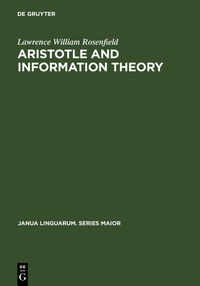 Abbildung von: Aristotle and Information Theory - De Gruyter Mouton
