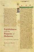 Cover: Faithfulness and the Purpose of Hebrews - James Clarke & Co Ltd