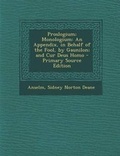 Cover: Proslogium; Monologium - Nabu Press