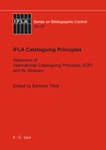 Cover: IFLA Cataloguing Principles - De Gruyter Saur