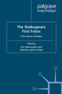Cover: The Shakespeare First Folios - Palgrave Macmillan