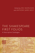 Cover: The Shakespeare First Folios - Palgrave Macmillan