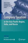 Cover: Company Taxation in the Asia-Pacific Region, India, and Russia - Springer