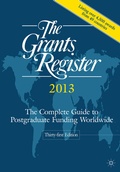 Cover: The Grants Register 2013 - Palgrave Macmillan