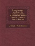 Cover: Schopenhauer-Lexikon - Nabu Press