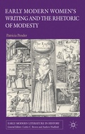 Cover: Early Modern Women's Writing and the Rhetoric of Modesty - Palgrave Macmillan