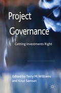 Cover: Project Governance - Palgrave Macmillan