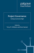 Cover: Project Governance - Palgrave Macmillan