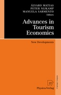 Cover: Advances in Tourism Economics - Physica